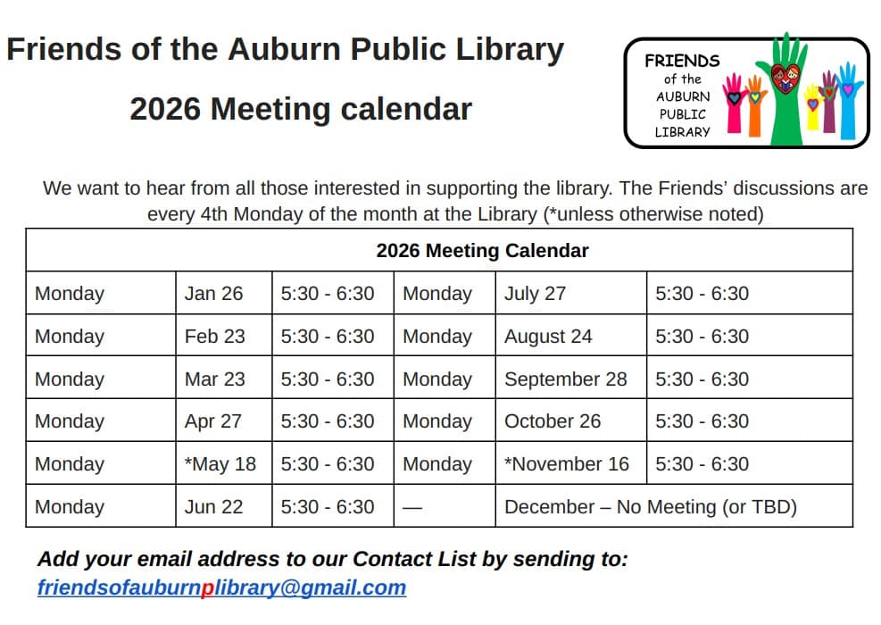 2026 friends meeting calendar