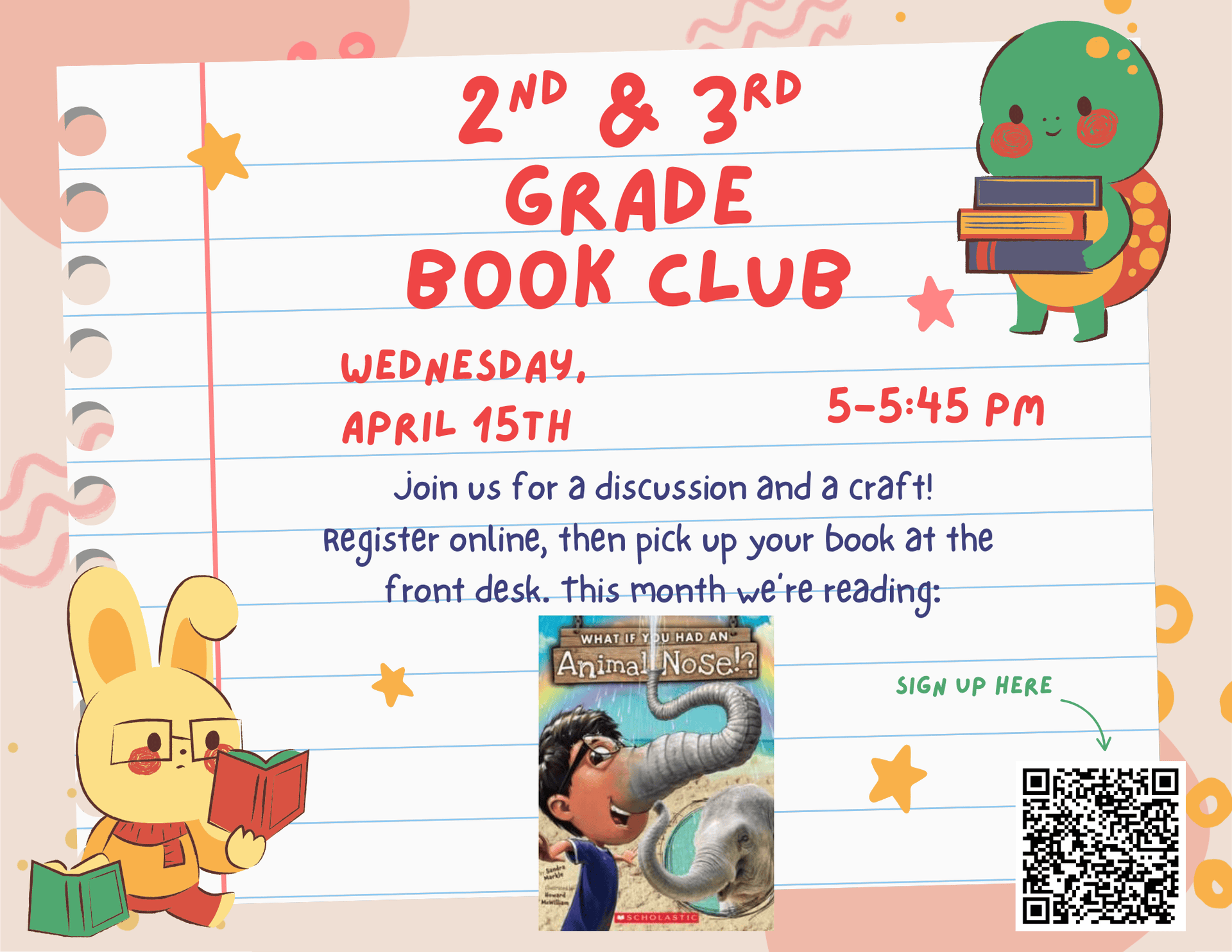 book club 2 3rd grade what if you had an animal nose!