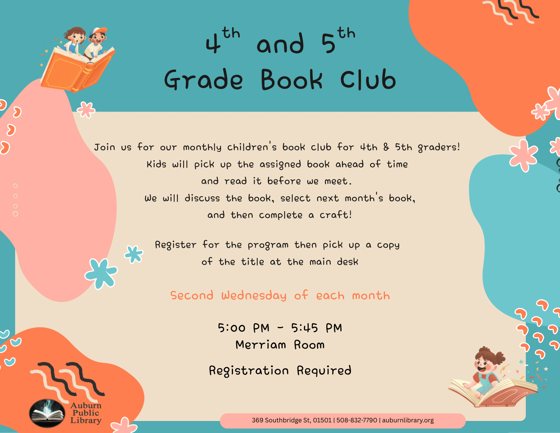 book club 4 5 grade landscape generic