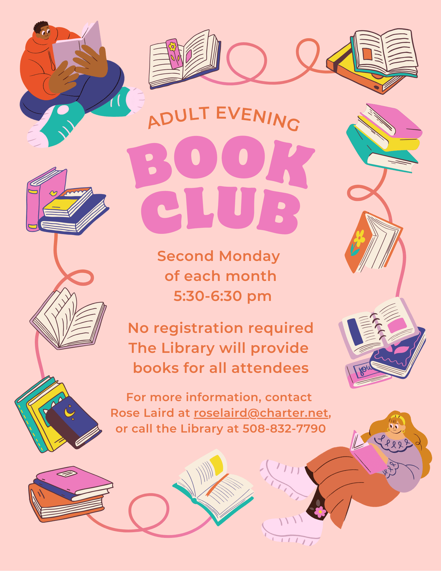book club flyer for social media