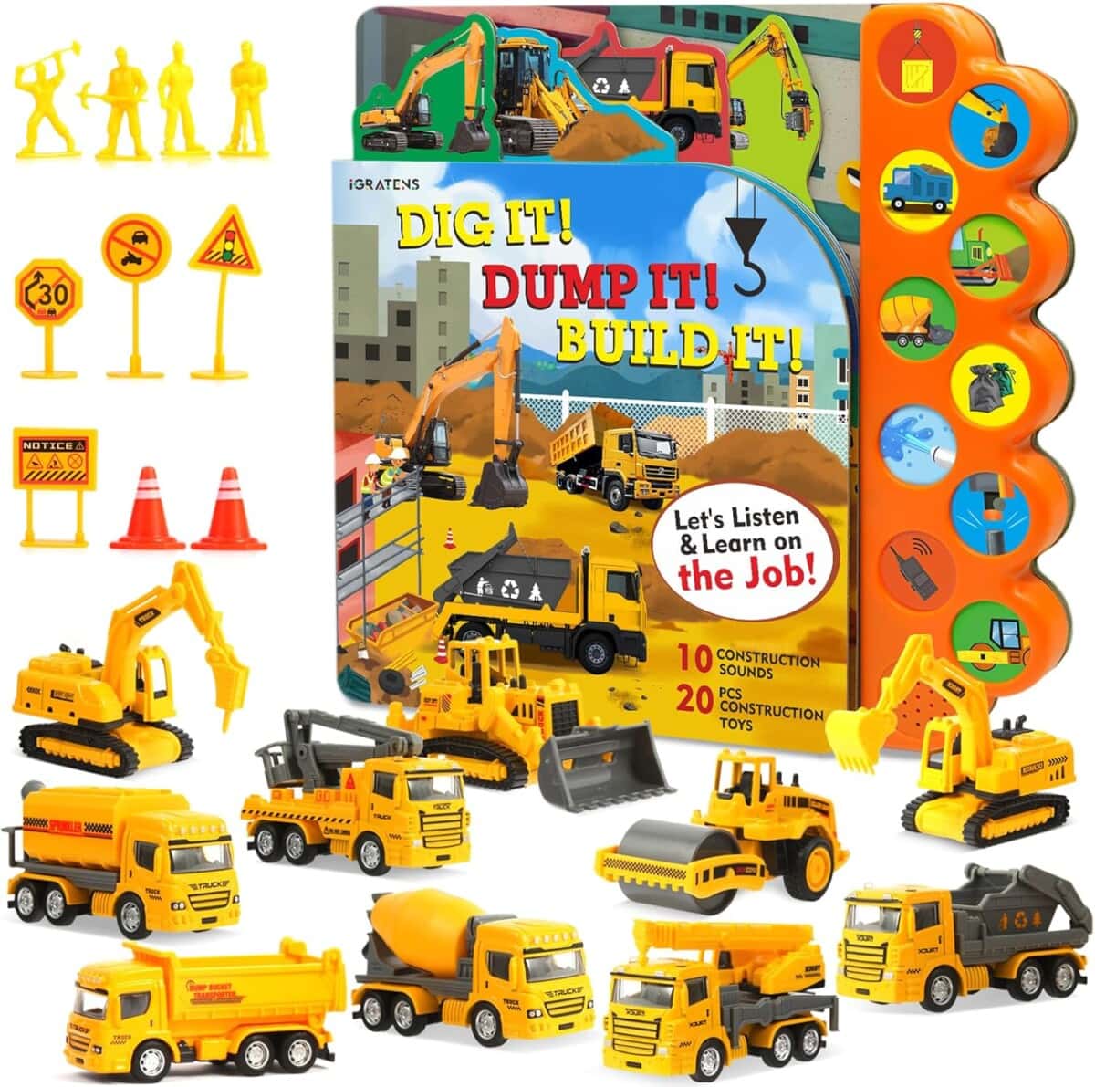 construction vehicles set