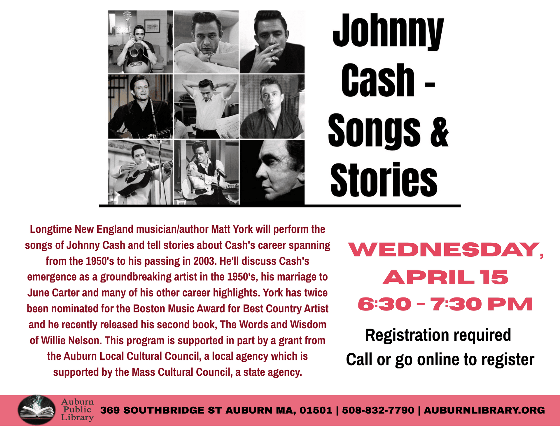 johnny cash songs & stories with matt york