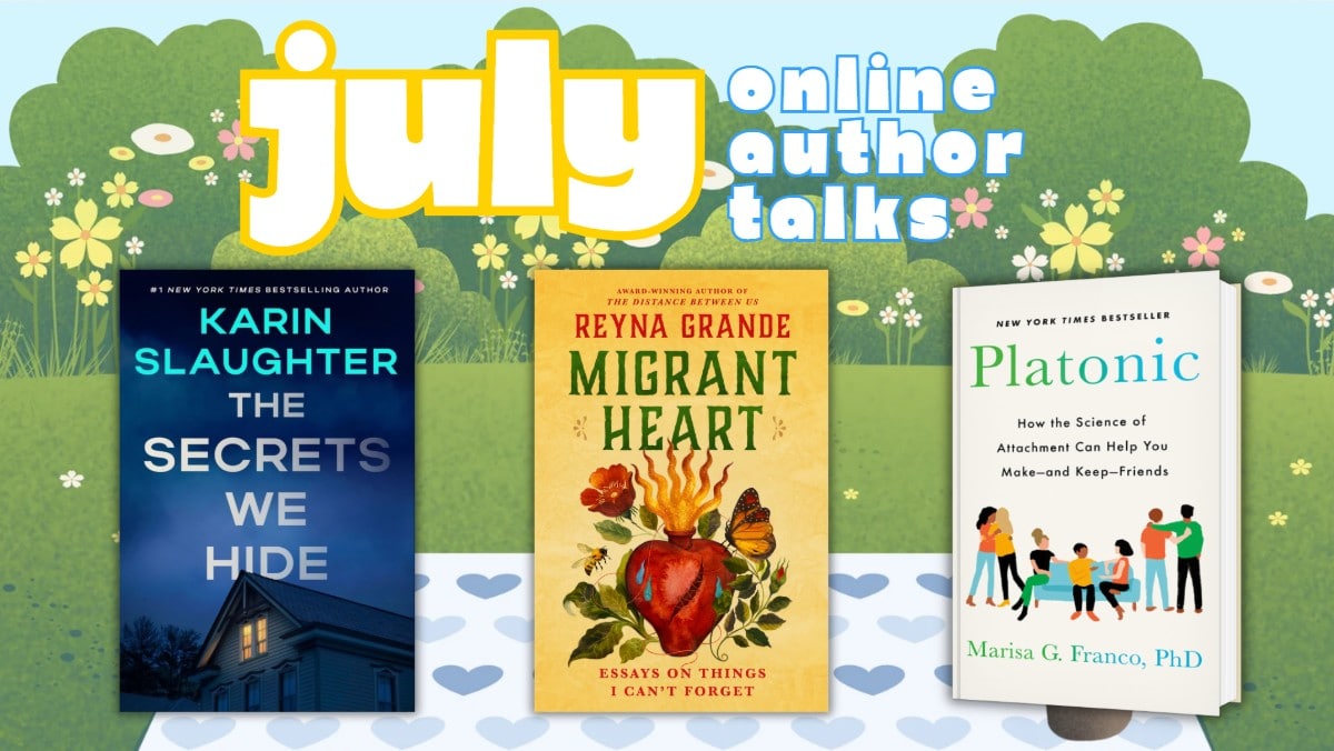 july virtual author talks