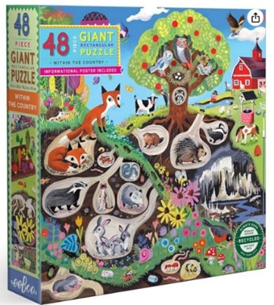 jumbo floor puzzle within the country