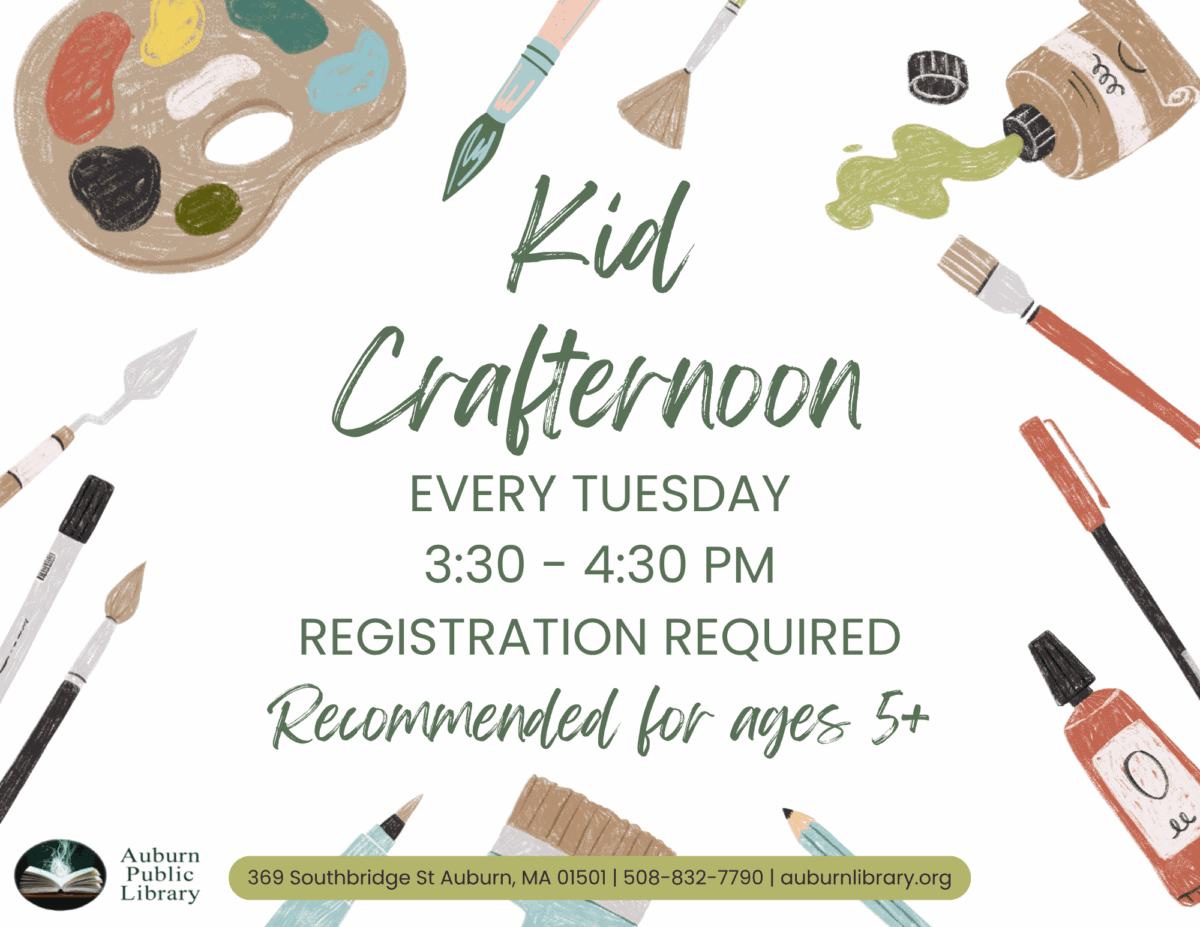 kid crafternoon flyer