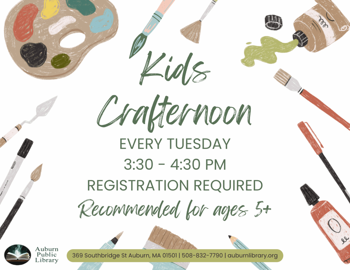kids crafternoon flyer