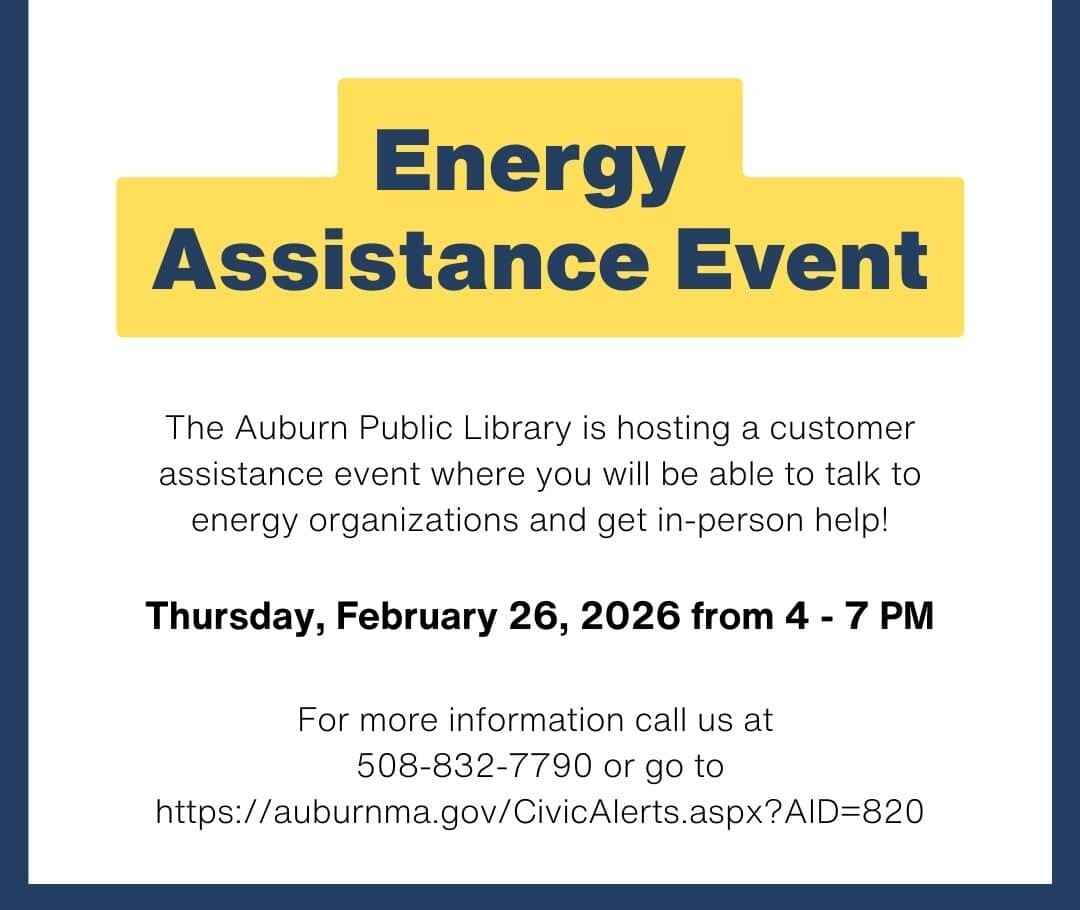 Energy assistance event Thursday February 26 from 4-7 pm