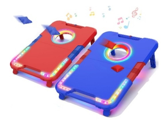 portable cornhole set